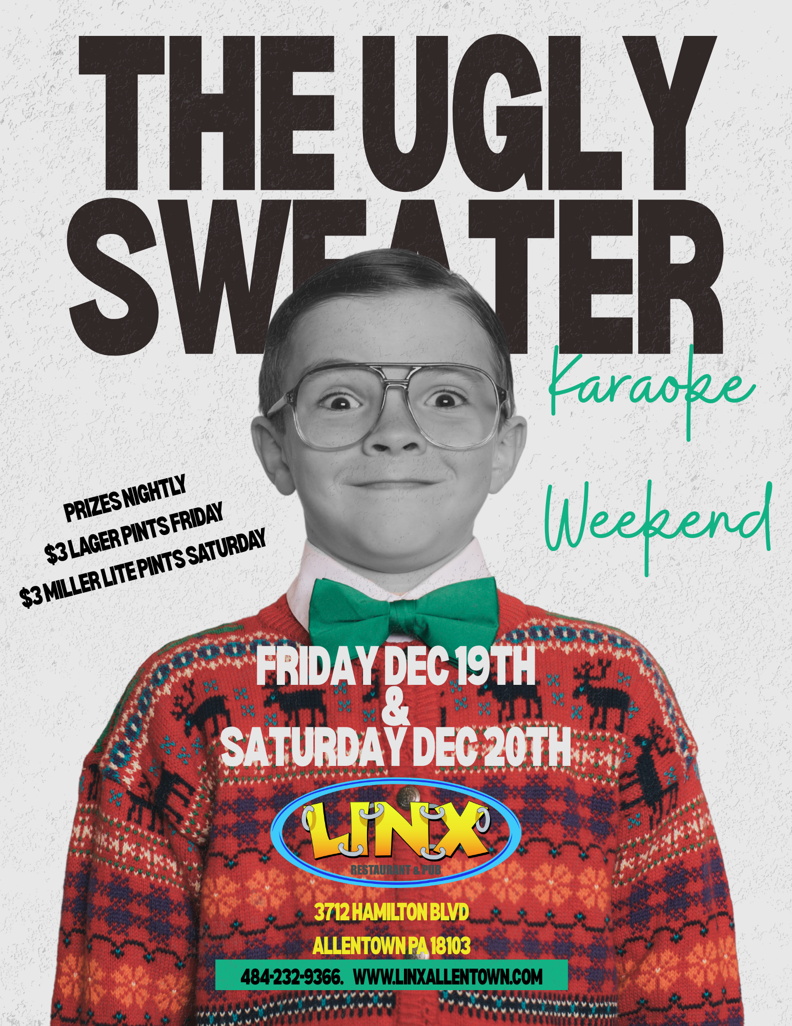 The Ugly Sweater Karaoke Weekend