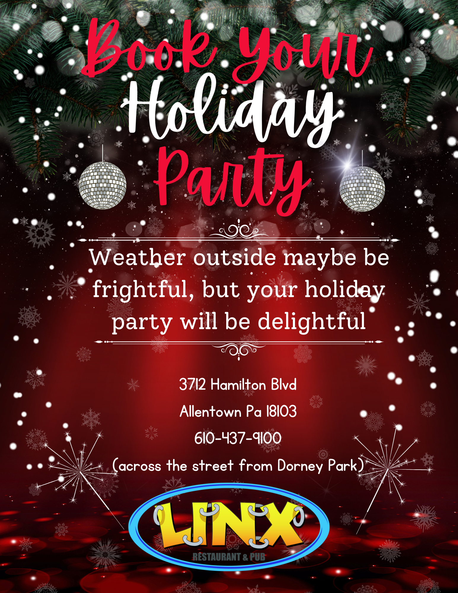 Book your Holiday party | Linx